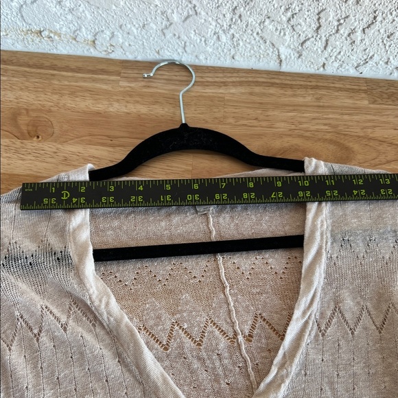 LOFT Light Cream Knit Cardigan - Picture 12 of 14